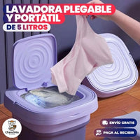 MINI LAVADORA PORTÁTIL CON CENTRIFUGADO PLEGABLE