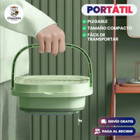 MINI LAVADORA PORTÁTIL CON CENTRIFUGADO PLEGABLE