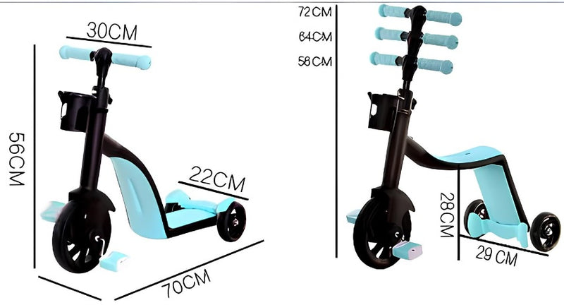 SCOOTER 3 EN 1 ¡ORIGINAL!